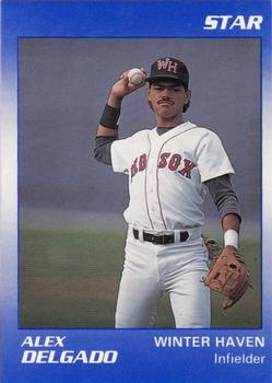 1990 Star Winter Haven Red Sox #4 Alex Delgado Front