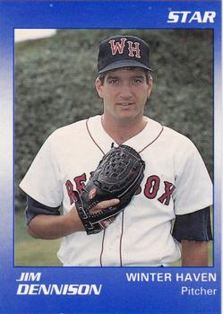 1990 Star Winter Haven Red Sox #5 Jim Dennison Front