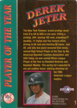 1995 Action Packed #1 Derek Jeter Back
