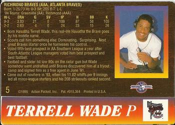 1995 Action Packed #5 Terrell Wade Back