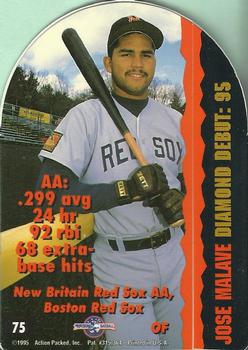 1995 Action Packed #75 Jose Malave Back