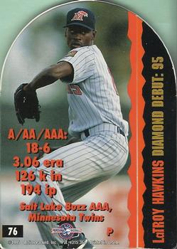 1995 Action Packed #76 LaTroy Hawkins Back