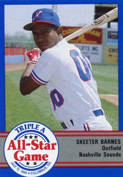 1989 ProCards Triple A All-Stars #AAA15 Skeeter Barnes Front