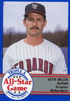 1989 ProCards Triple A All-Stars #AAA24 Keith Miller Front
