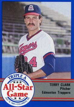 1989 ProCards Triple A All-Stars #AAA27 Terry Clark Front