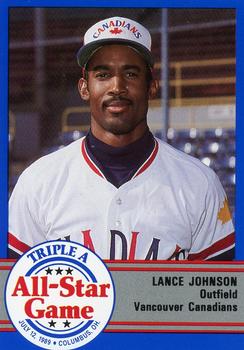 1989 ProCards Triple A All-Stars #AAA30 Lance Johnson Front