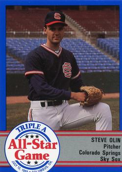 1989 ProCards Triple A All-Stars #AAA34 Steve Olin Front
