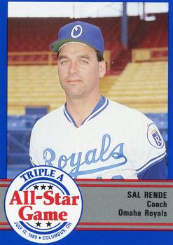 1989 ProCards Triple A All-Stars #AAA37 Sal Rende Front