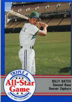 1989 ProCards Triple A All-Stars #AAA41 Billy Bates Front