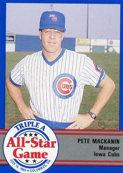 1989 ProCards Triple A All-Stars #AAA43 Pete Mackanin Front
