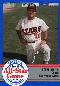 1989 ProCards Triple A All-Stars #AAA50 Steve Smith Front