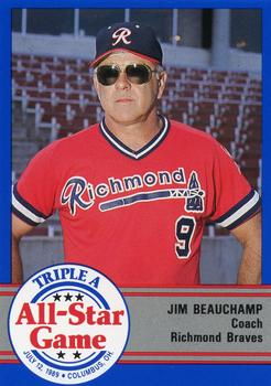 1989 ProCards Triple A All-Stars #AAA53 Jim Beauchamp Front