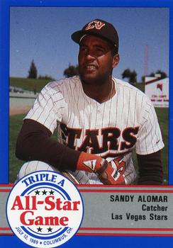 1989 ProCards Triple A All-Stars #AAA6 Sandy Alomar Jr. Front