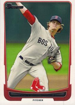 2012 Bowman #102 Clay Buchholz Front