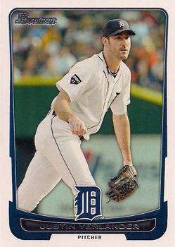 2012 Bowman #77 Justin Verlander Front