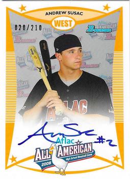 2012 Bowman - AFLAC All-American Classic Autographs #AFLAC-AS Andrew Susac Front