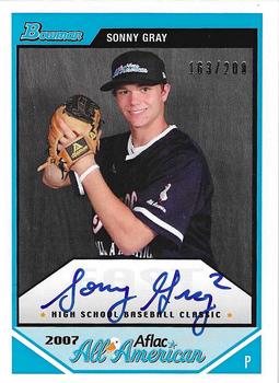 2012 Bowman - AFLAC All-American Classic Autographs #AFLAC-SG Sonny Gray Front
