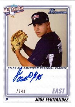 2012 Bowman - AFLAC All-American Classic Autographs #AFLAC-JF Jose Fernandez Front