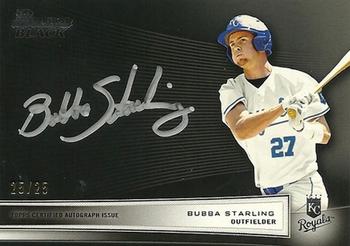 2012 Bowman - Black Collection Autographs #BBC-BS Bubba Starling Front