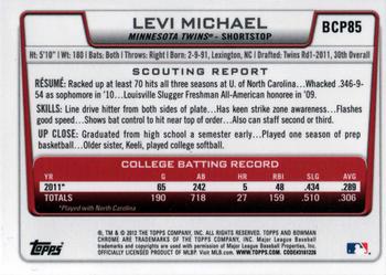 2012 Bowman - Chrome Prospects #BCP85 Levi Michael Back