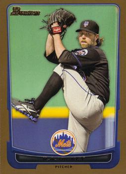 2012 Bowman - Gold #160 R.A. Dickey Front