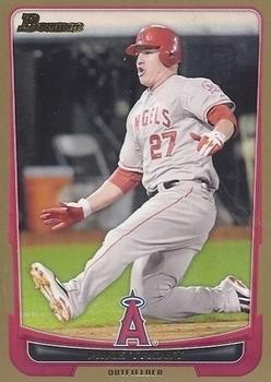 2012 Bowman - Gold #34 Mike Trout Front