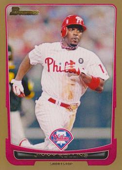 2012 Bowman - Gold #80 Jimmy Rollins Front