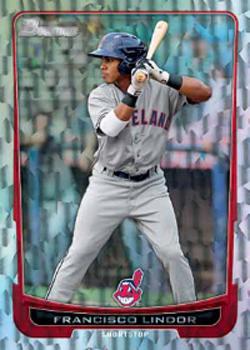 2012 Bowman - Prospects Silver Ice #BP3 Francisco Lindor Front