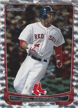 2012 Bowman - Silver Ice #39 Carl Crawford Front