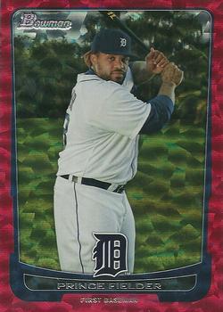 2012 Bowman - Silver Ice Red #182 Prince Fielder Front