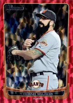 2012 Bowman - Silver Ice Red #89 Brian Wilson Front