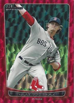 2012 Bowman - Silver Ice Red #102 Clay Buchholz Front