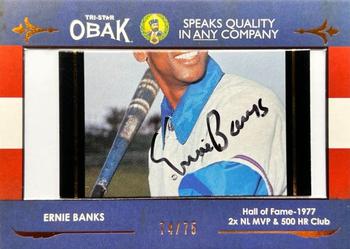 2011 TriStar Obak - Cut Signatures Bronze #NNO Ernie Banks Front