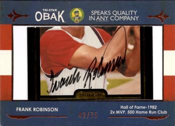 2011 TriStar Obak - Cut Signatures Bronze #NNO Frank Robinson Front