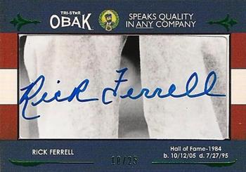 2011 TriStar Obak - Cut Signatures Green #NNO Rick Ferrell Front