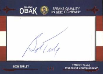 2011 TriStar Obak - Cut Signatures Red #NNO Bob Turley Front