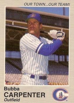 1995 Columbus Clippers #NNO Bubba Carpenter Front