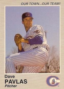 1995 Columbus Clippers #NNO Dave Pavlas Front