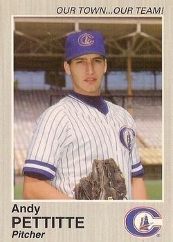 1995 Columbus Clippers #NNO Andy Pettitte Front
