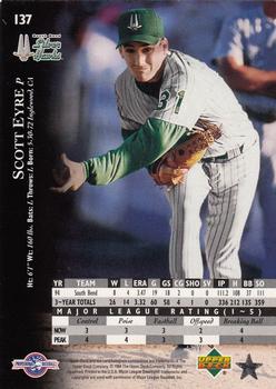 1995 Upper Deck Minor League #137 Scott Eyre Back