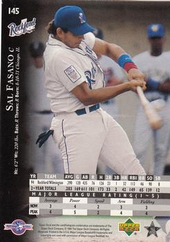 1995 Upper Deck Minor League #145 Sal Fasano Back