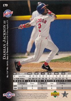 1995 Upper Deck Minor League #179 Damian Jackson Back