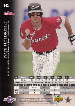 1995 Upper Deck Minor League - Future Stock #142 Nate Holdren Back