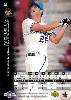1995 Upper Deck Minor League - Future Stock #26 Mike Bell Back