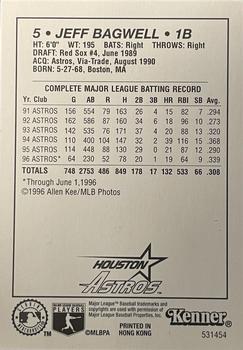 1997 Kenner Starting Lineup Cards #531454 Jeff Bagwell Back