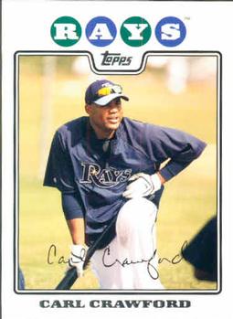 2008 Topps #345 Carl Crawford Front