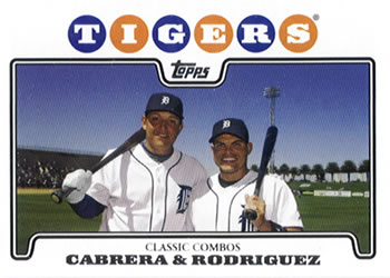2008 Topps #466 Miguel Cabrera / Ivan Rodriguez Front