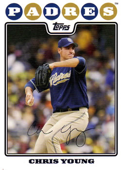 2008 Topps #55 Chris Young Front