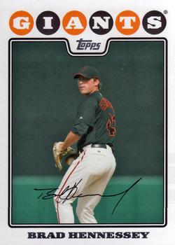 2008 Topps #569 Brad Hennessey Front