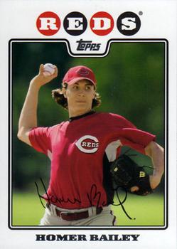 2008 Topps #570 Homer Bailey Front